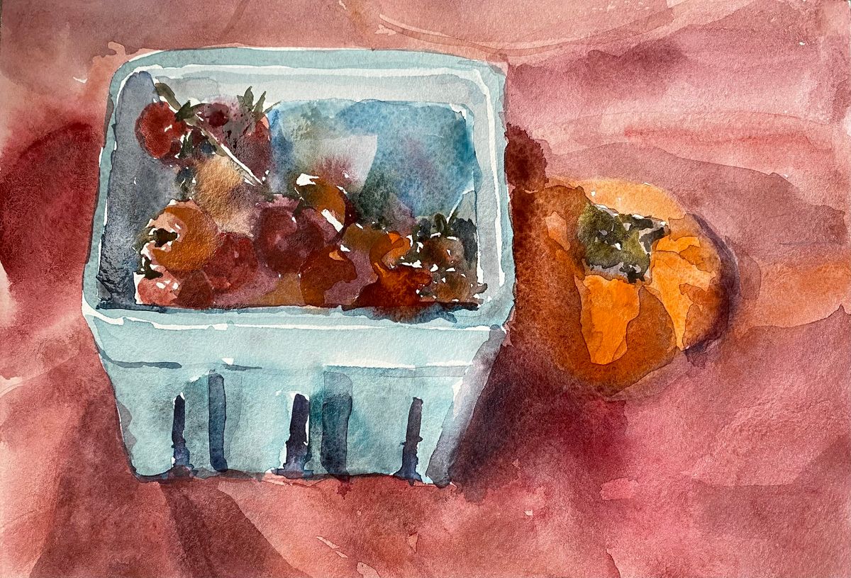 Cherry Tomatoes with Persimmon